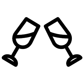 Gläser für Feierlichkeiten
